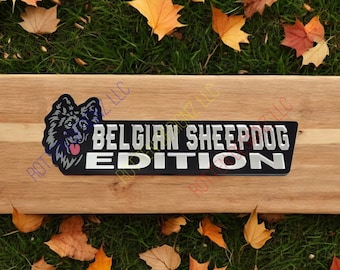 Insignia para coche y camión de la edición de perro pastor belga
