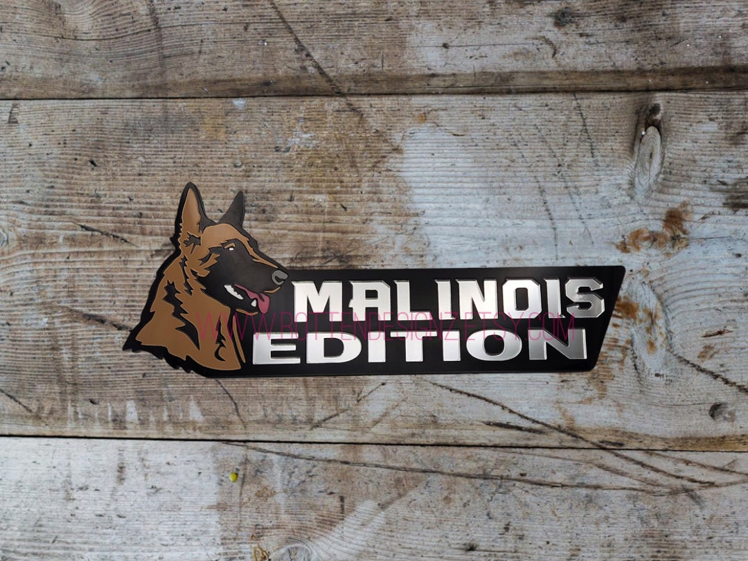 Autocollant Malinois Pour Voiture - Vinyle Imperméable 17cm - Décoration Perso Facile à Poser