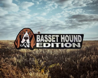 Insignia de coche y camión Basset Hound