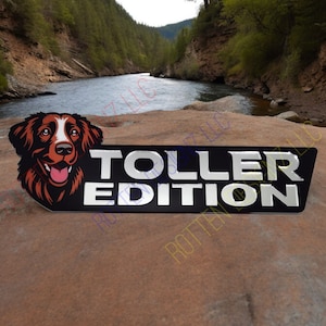 Nova Scotia Duck Tolling Retriever Toller Edition Car Truck Badge