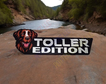 Nova Scotia Duck Tolling Retriever Toller Edition Car Truck Badge