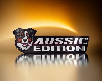 Australian Shepherd Aussie Car Badge