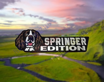 Insignia para coche y camión edición Springer Spaniel Inglés
