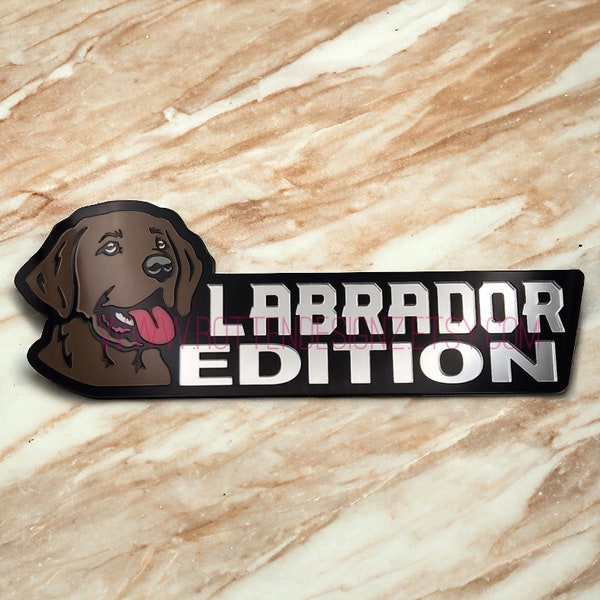 Labrador Retriever Car Badge