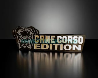 Cane Corso Car Badge