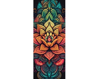 Yoga Mat  Mandala II | Non-Slip, Comfortable & Durable | Suede Top | Perfect Gift for Yoga Lovers | Fitness Accessory