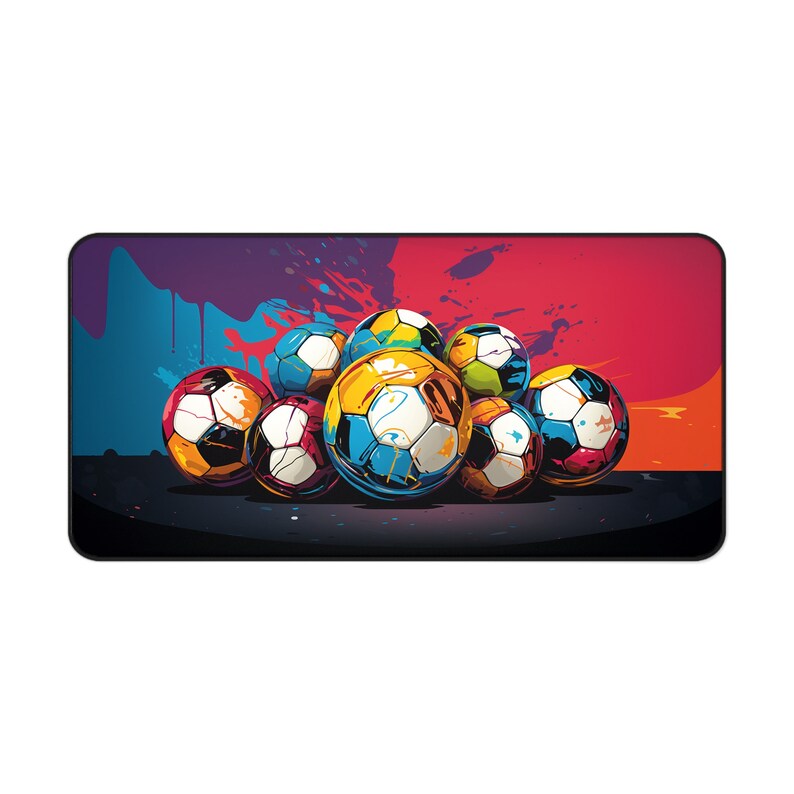 Soccer Ball Football Gaming Desk Mat Etsy