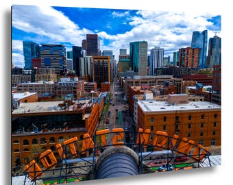 Denver Cityscape Canvas, Union Station View (Ready to Hang)