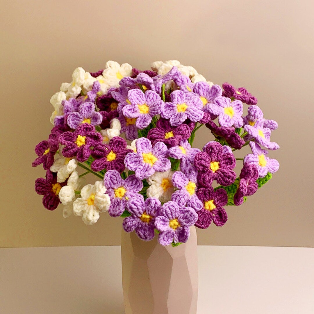 Woven Me Not Bouquet Handmade Crochet Imitation Etsy