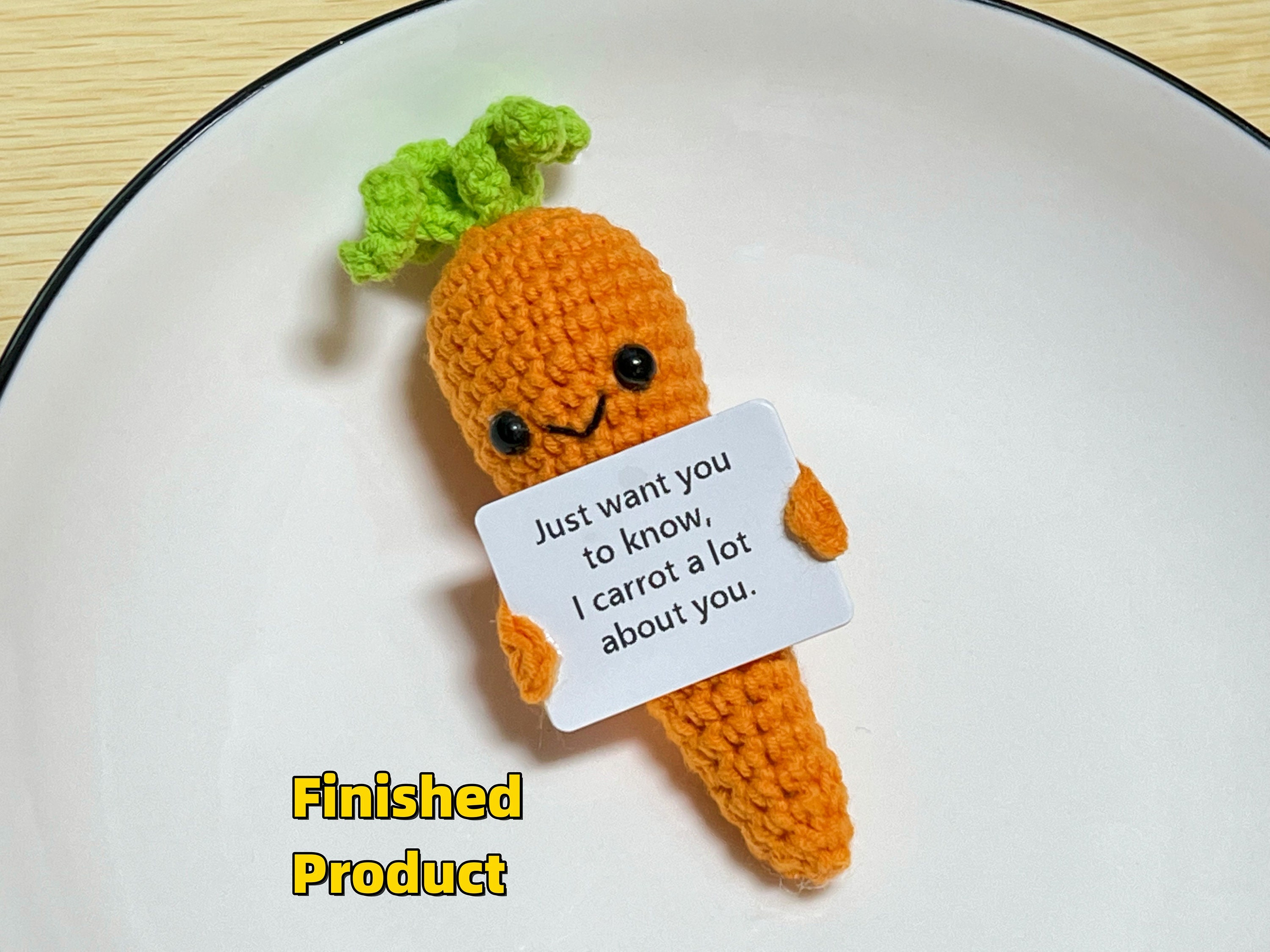 Handmade Emotional Support Pickle Crochet Smiley Sour Cucumber