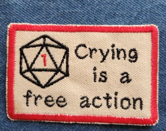 Crying is a free action Patch