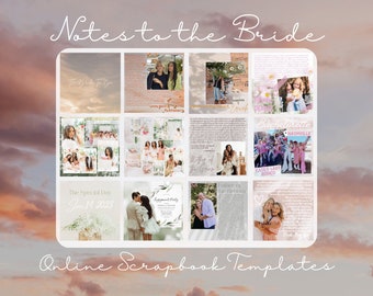 Bridal Online Scrapbook Templates