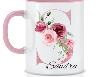 Tazza personalizzata con nome | Regalo personalizzato | Tazza con foto personalizzata | Tazza regalo | Progetta la tua tazza - Rosa
