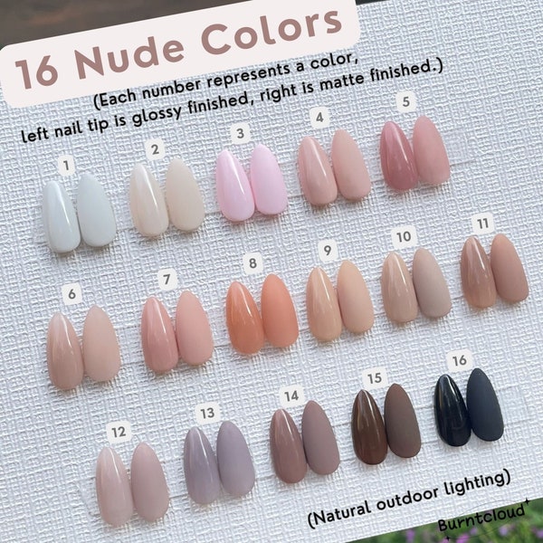 120 "The perfect Nude" Solid Nude Neutrals Press on Nails| Custom Hand-painted  Nails| Solid Color Nails| Reusable Nails/Fake Nails |