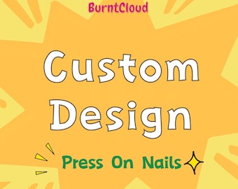Custom Design Press on Nails | Hand-painted Nails | Coffin Nails | Almond Nails | Reusable Nails/Fake Nails/ Stick o Nails