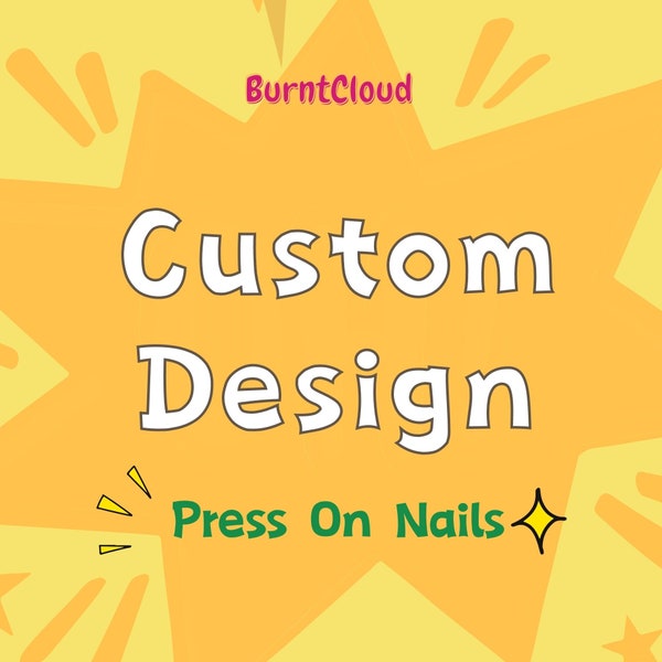 Custom Design Press on Nails | Hand-painted Nails | Coffin Nails | Almond Nails | Reusable Nails/Fake Nails/ Stick o Nails