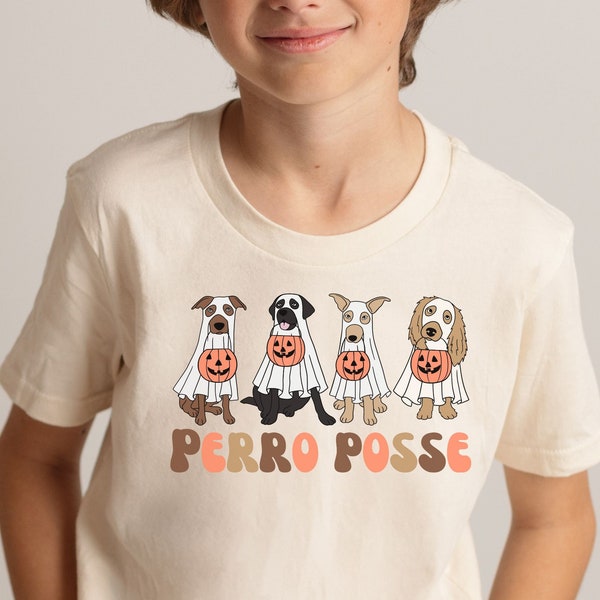 Kids Shirts, Kids Spanish Shirts, Dog Posse, Perro Posse, Funny Tee, Halloween Dog Lovers Shirt for Kids, Spooky Tee, Learning Spanish