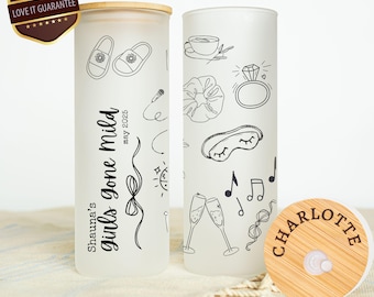 Personalized Girls Gone Mild Bachelorette, Girls Gone Mild Tumbler Bachelorette Beer Can, Bachelorette Gifts Iced Coffee Cup