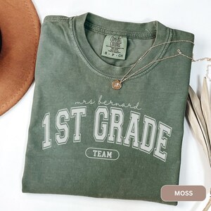 Personalized 1st Grade Teacher Shirt, First Grade Teacher Shirts, Custom 1st Grade Team Teacher Shirts, Matching Teacher Tees