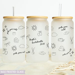 Personalized Girls Gone Mild Bachelorette, Girls Gone Mild Tumbler Bachelorette Beer Can, Bachelorette Gifts Iced Coffee Cup