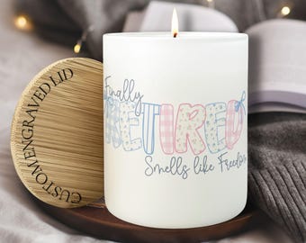 Cute Retirement Gift, Sweet Retirement Candle, Coworker Retirement Gift, Happy Retirement, Retirement Candle, Retirement Gift For Her