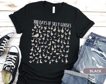 100 Tage dumme Gänse Shirt, 100 Tage Schule, glückliche 100 Tage Schule, 100 Tage Feier Shirt, Lehrer Geschenk
