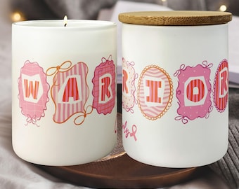 Custom Kick Cancers Butt, Custom Cancer Candle, Chemo Care Package, Personalized Cancer Sucks Candle, Cancer Support Gift, Beat Cancer