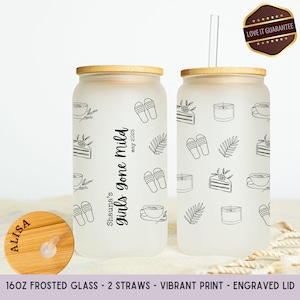 Personalized Girls Gone Mild Bachelorette, Girls Gone Mild Tumbler Bachelorette Beer Can, Bachelorette Gifts Iced Coffee Cup