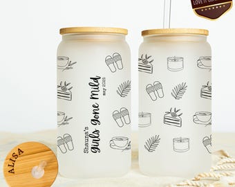 Personalized Girls Gone Mild Bachelorette, Girls Gone Mild Tumbler Bachelorette Beer Can, Bachelorette Gifts Iced Coffee Cup