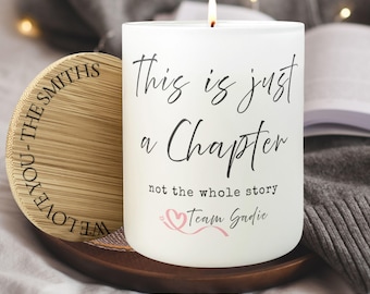 Just A Chapter Cancer Gift, Breast Cancer Candle, Cancer Survivor Gift, Chemo Care Package, Cancer Sucks Support Gift, Cancer Team