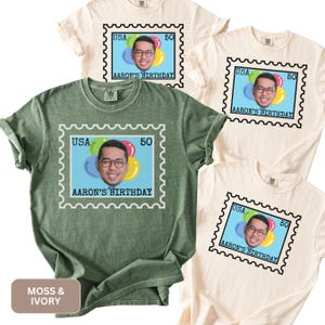 Funny Birthday Shirt, Birthday Photo Shirts, Matching Birthday Party Group Shirt, Custom Face Birthday Shirt, Custom Photo Birthday Shirt