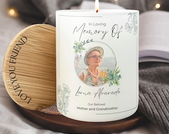 Memorial Candle, Personalized Sympathy Gift, In Loving Memory, Condolence Bereavement Gift, Celebration of Life