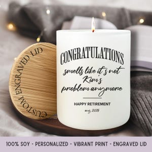 Retirement Candle, Smells Like Someone Else’s Problem, Funny Gift for Coworker, Teacher Retirement, Personalized Gift İdea For Retirement