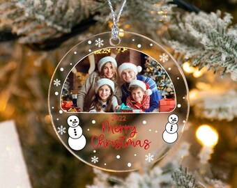Personalized Family Photo Ornament, Custom Family Photo Ornament, Personalized Family Photo Christmas Keepsake, Christmas 2023 Ornament