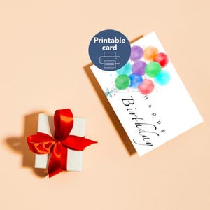 Cartão de Feliz Aniversário para Imprimir!