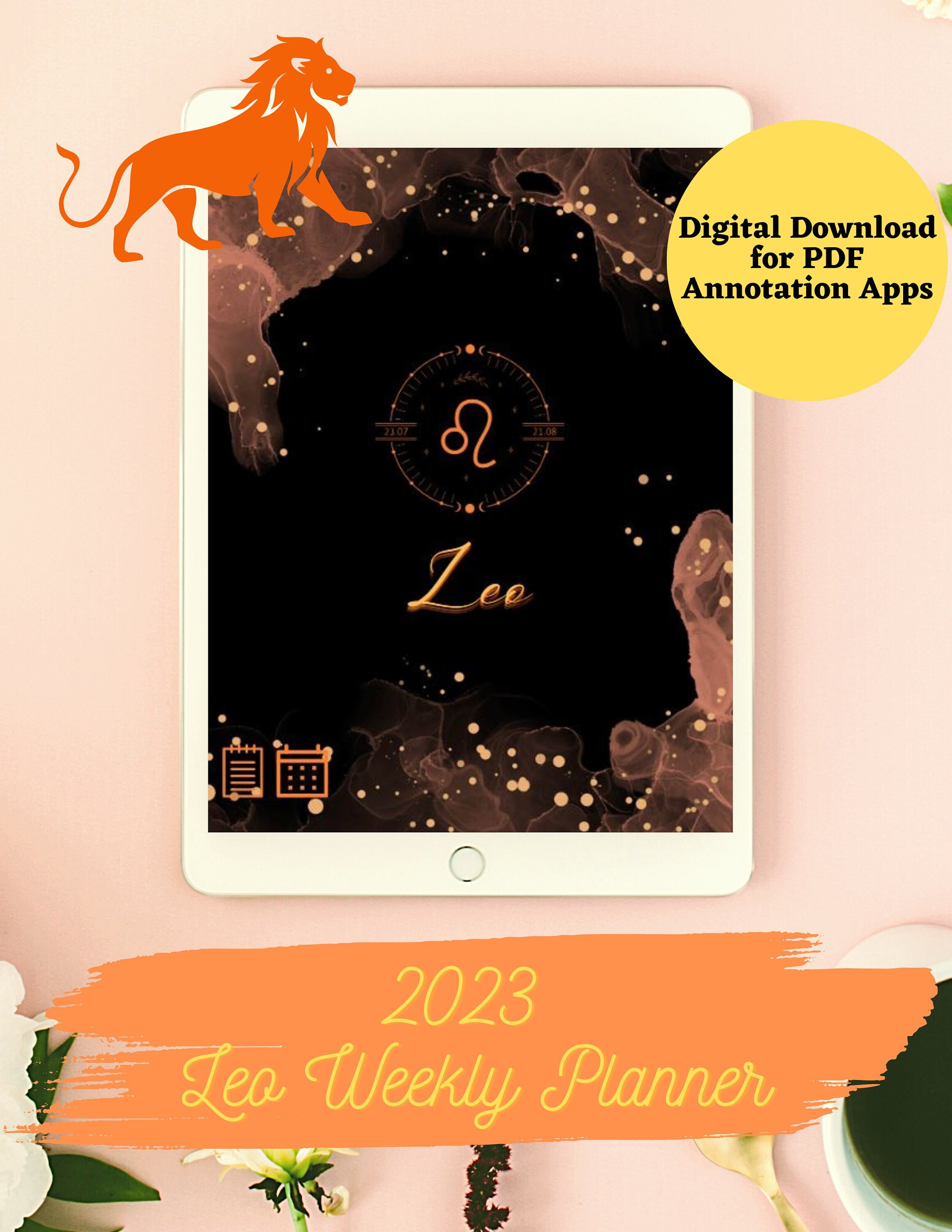 Leo Calendar - Etsy