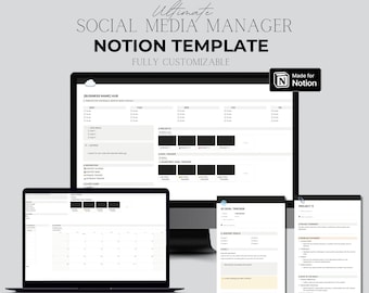 Social Media Manager - Notion Template