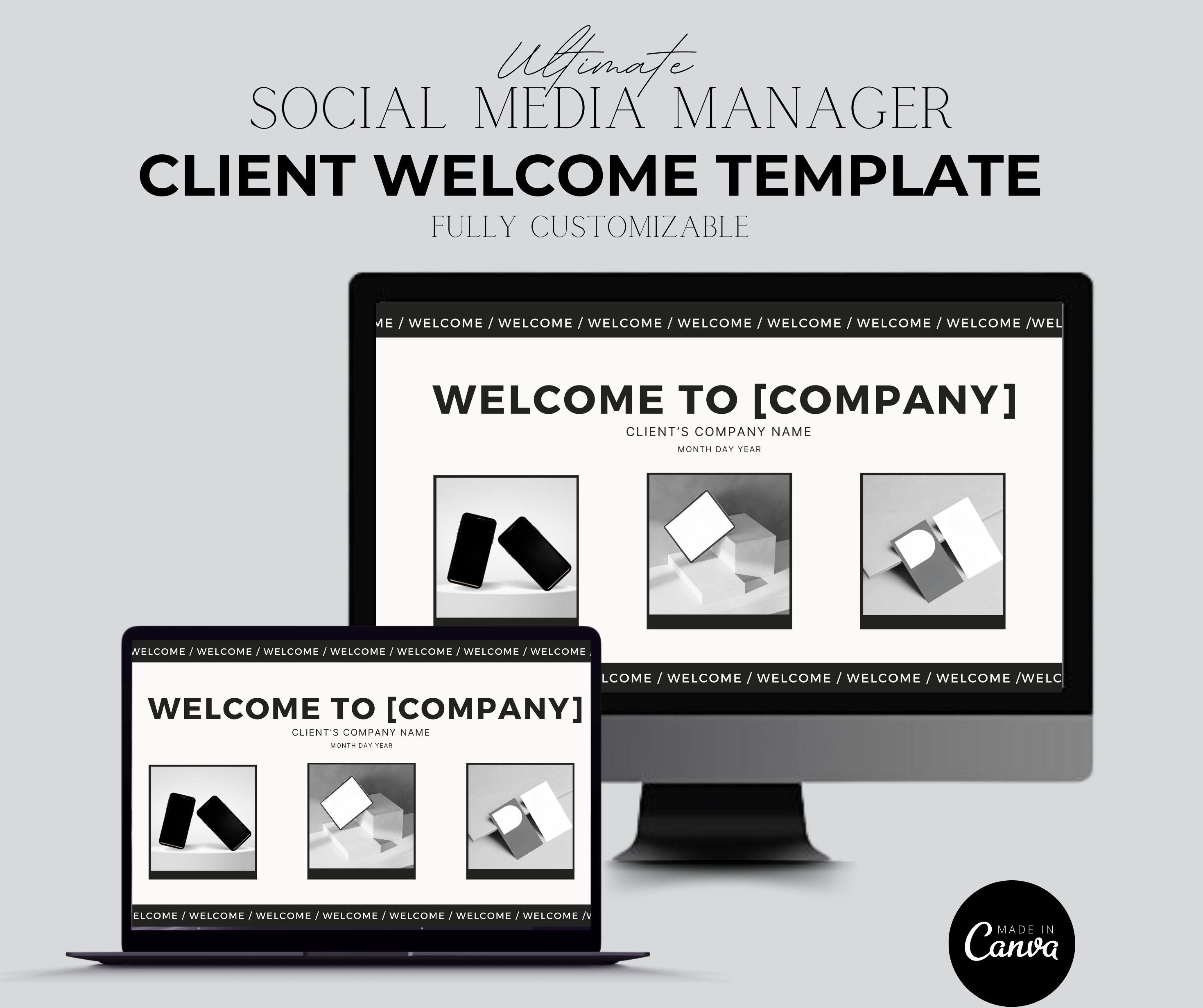 Social Media Manager Client Welcome Template