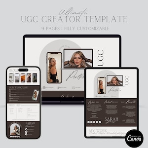 UGC Portfolio Template, UGC Creator Portfolio Template, UGC Portfolio Template, Content Creator, User Generated Content Template