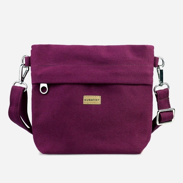 Handgefertigte BERRY 3-in-1 Crossbody Tasche aus Canvas 2,5 L | Stilvolle Schultertasche für Damen | Hip Bag für jeden Tag