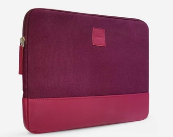 Handgefertigte HUUS PREMIUM Laptophülle, Ganz Beere | Laptop Schutzhülle 13-16 Zoll, MacBook Sleeve mit Reißverschluss