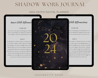 Shadow Work Journal, Journal Prompts, Digital Shadow Work Journal, Book of Shadows, Shadow Work Guide, Therapy Journal, Spiritual Journal