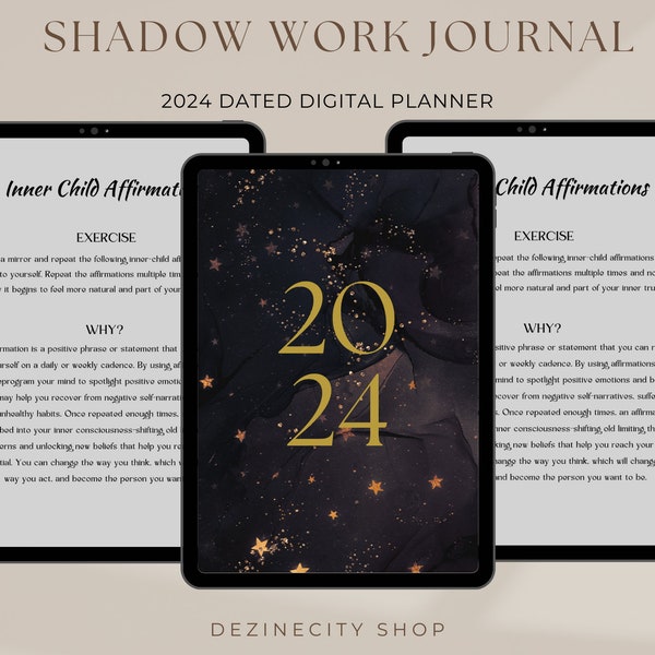 Shadow Work Journal, Journal Prompts, Digital Shadow Work Journal, Book of Shadows, Shadow Work Guide, Therapy Journal, Spiritual Journal