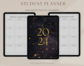 Digitaler Planer | GoodNotes Planer | Akademischer Planer | College Planer, Studienplaner, Schulplaner, iPad Planer