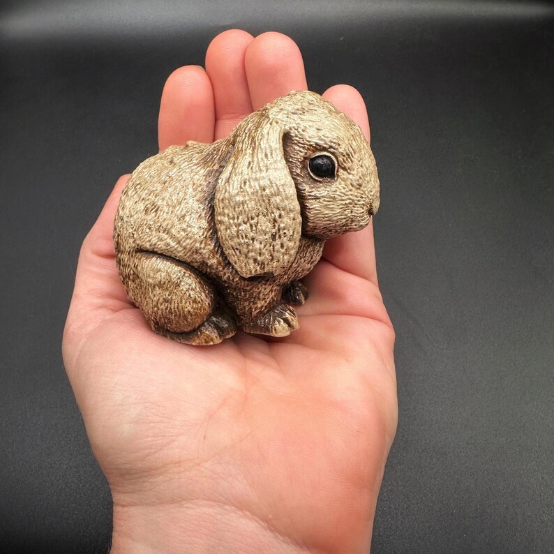 Bunny Rabbit Garden Statue, Plant Accessories - Etsy