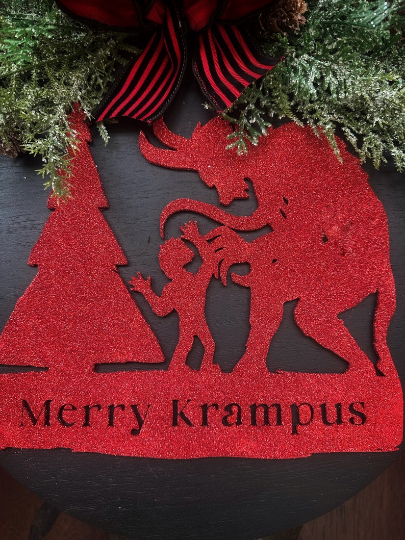 Merry Krampus Spooky Christmas Krampus Decor Krampus Door - Etsy
