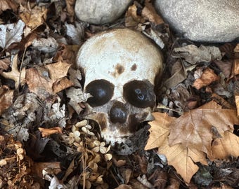 Garden Skull, Goth Garden Halloween Decoration