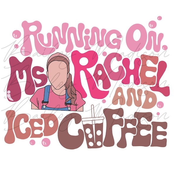 Running On Ms Rachel & Iced Coffee PNG