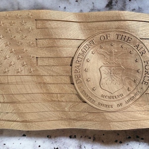 Wavy flag with U.S. Air Force seal