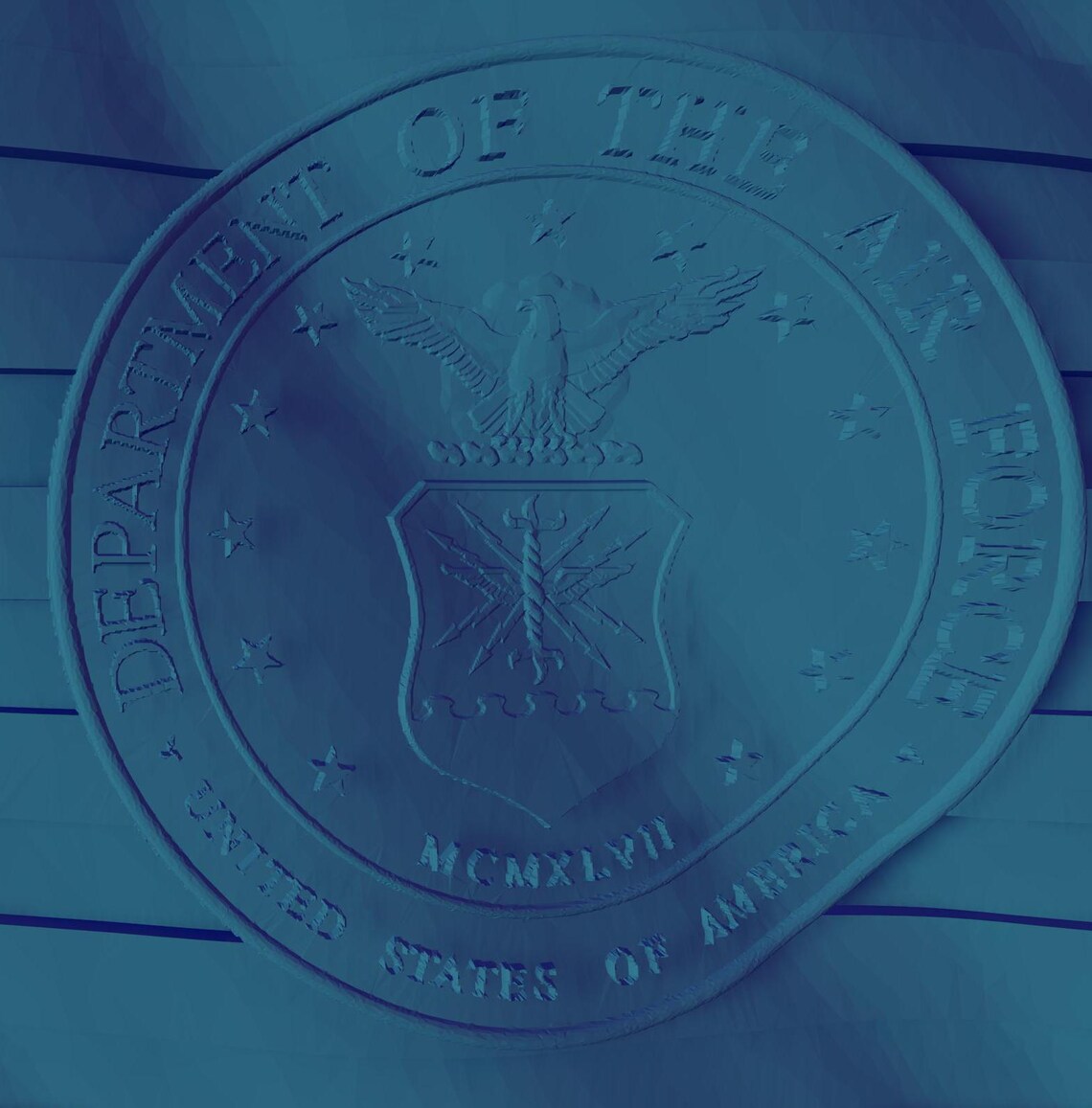 Wavy Flag With U.S. Air Force Seal - Etsy